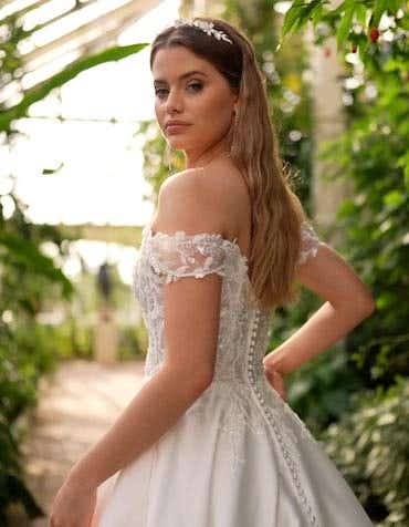 Beatrice a beaded mikado A-line with pockets | wed2b Beatrice a beaded mikado A-line with pockets | wed2b