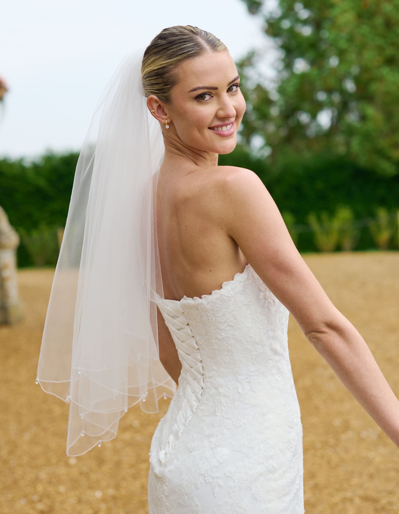 Camina a Chantilly lace mermaid gown | wed2b Camina a Chantilly lace mermaid gown | wed2b
