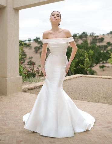 Flare Wedding Bardot Fishtail Wedding Dress Mermaid Wedding Dresses Wed2b Flare Wedding Bardot Fishtail Wedding Dress Mermaid Wedding Dresses Wed2b