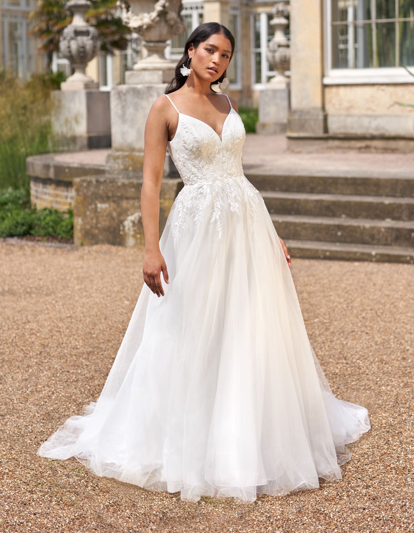 FAE a modern boho slim A-line with keyhole back | wed2b FAE a modern boho slim A-line with keyhole back | wed2b