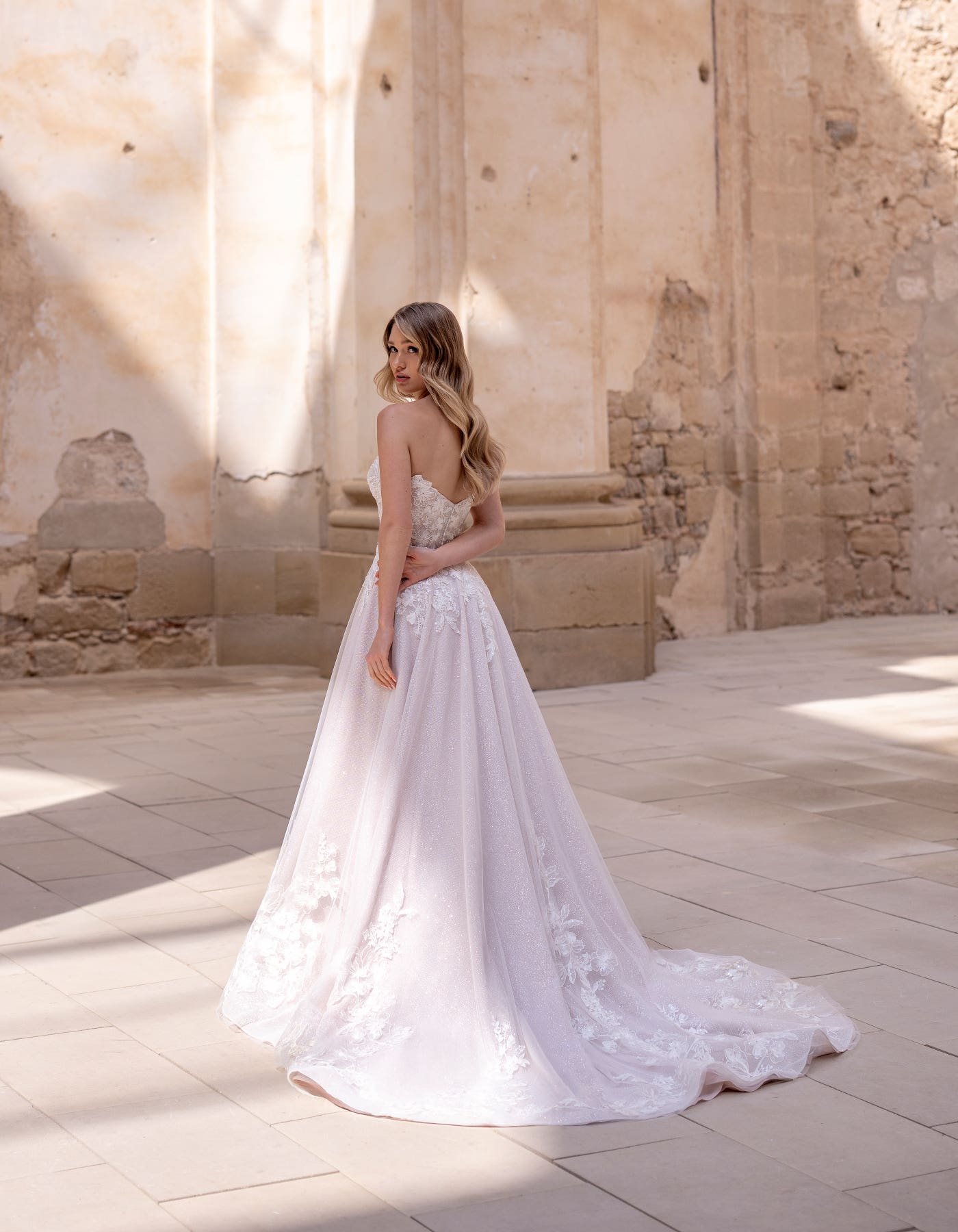 mini dress with overskirt Simple Strapless Short Mini Wedding Gown with Detachable Sleeves and Overskirt