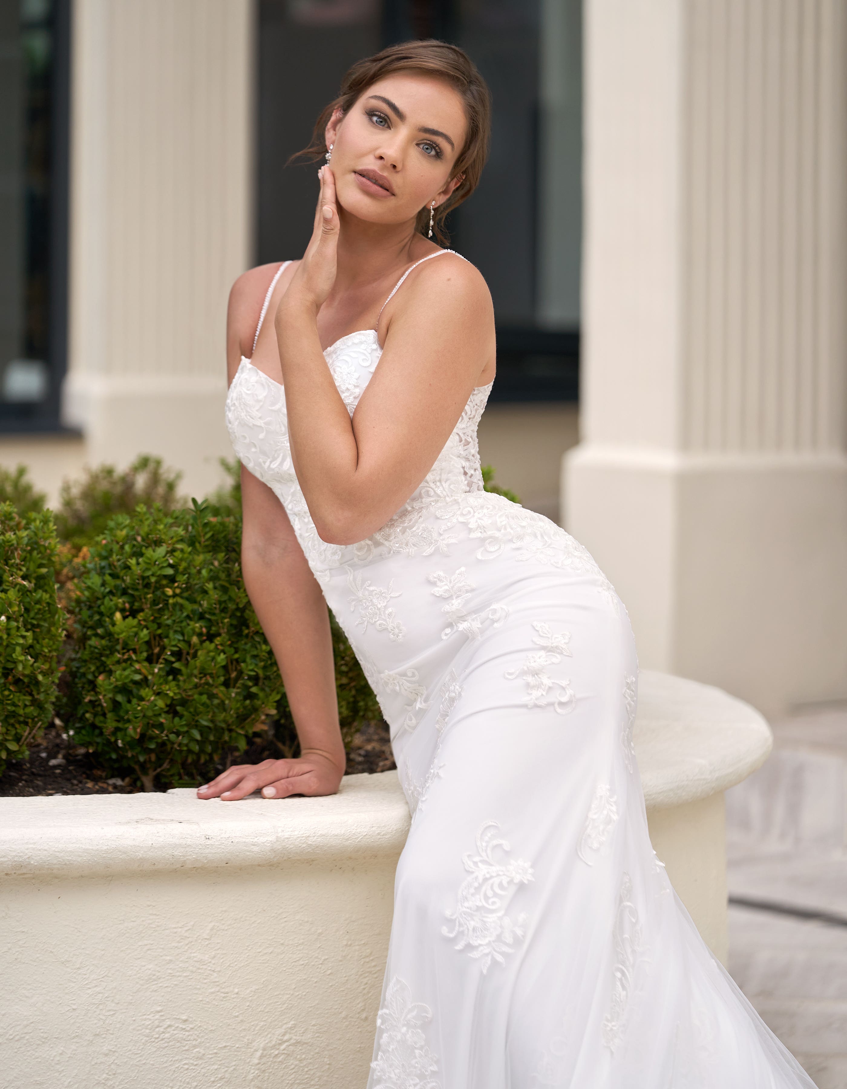 kiely sheath wedding dress front crop signature
