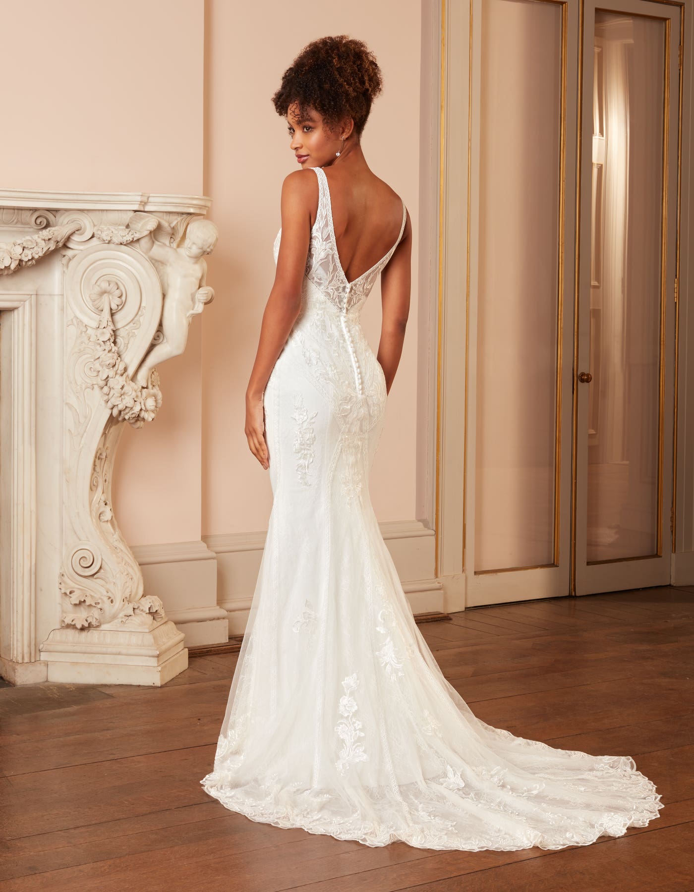 kylo lace dress KYLO PLUNGE COWL MAXI DRESS - White