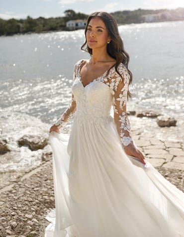 Chiffon Wedding Dresses | wed2b Chiffon Wedding Dresses | wed2b