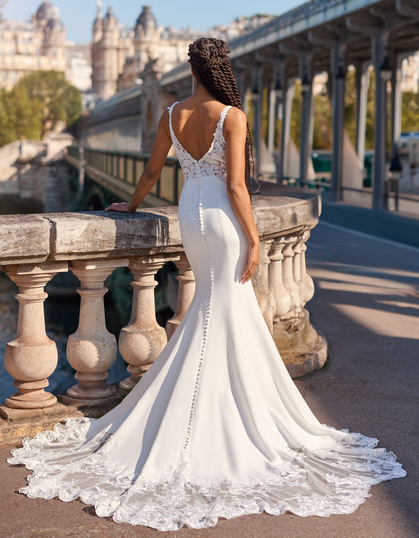Ravello a modern sheath gown with hip cut-outs | wed2b Ravello a modern sheath gown with hip cut-outs | wed2b