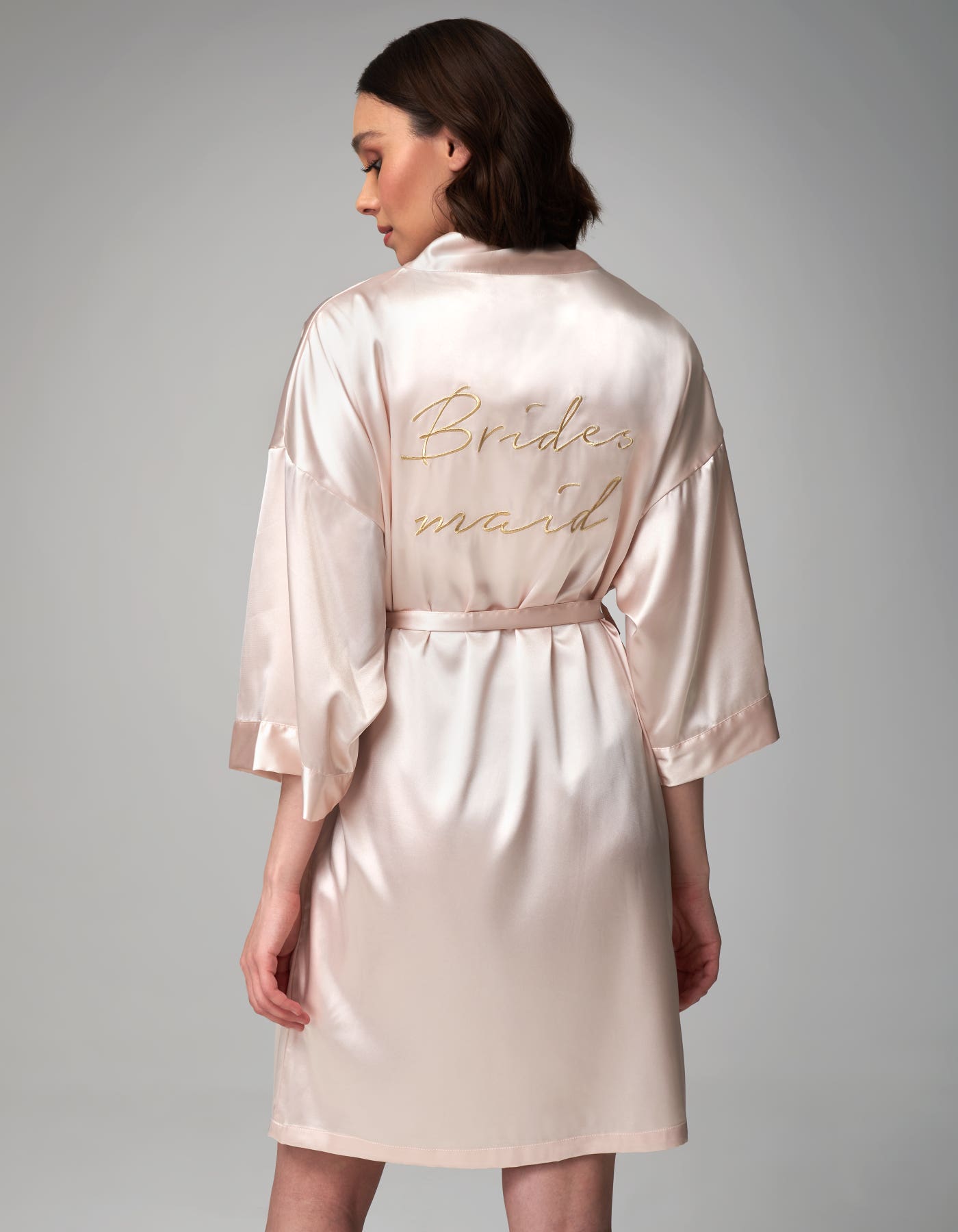 Bridesmaid satin kimono style dressing gown | wed2b Bridesmaid satin kimono style dressing gown | wed2b