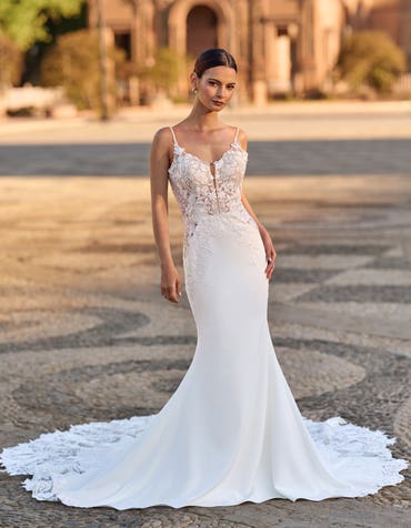 Backless Lace Wedding Dresses | wed2b Backless Lace Wedding Dresses | wed2b