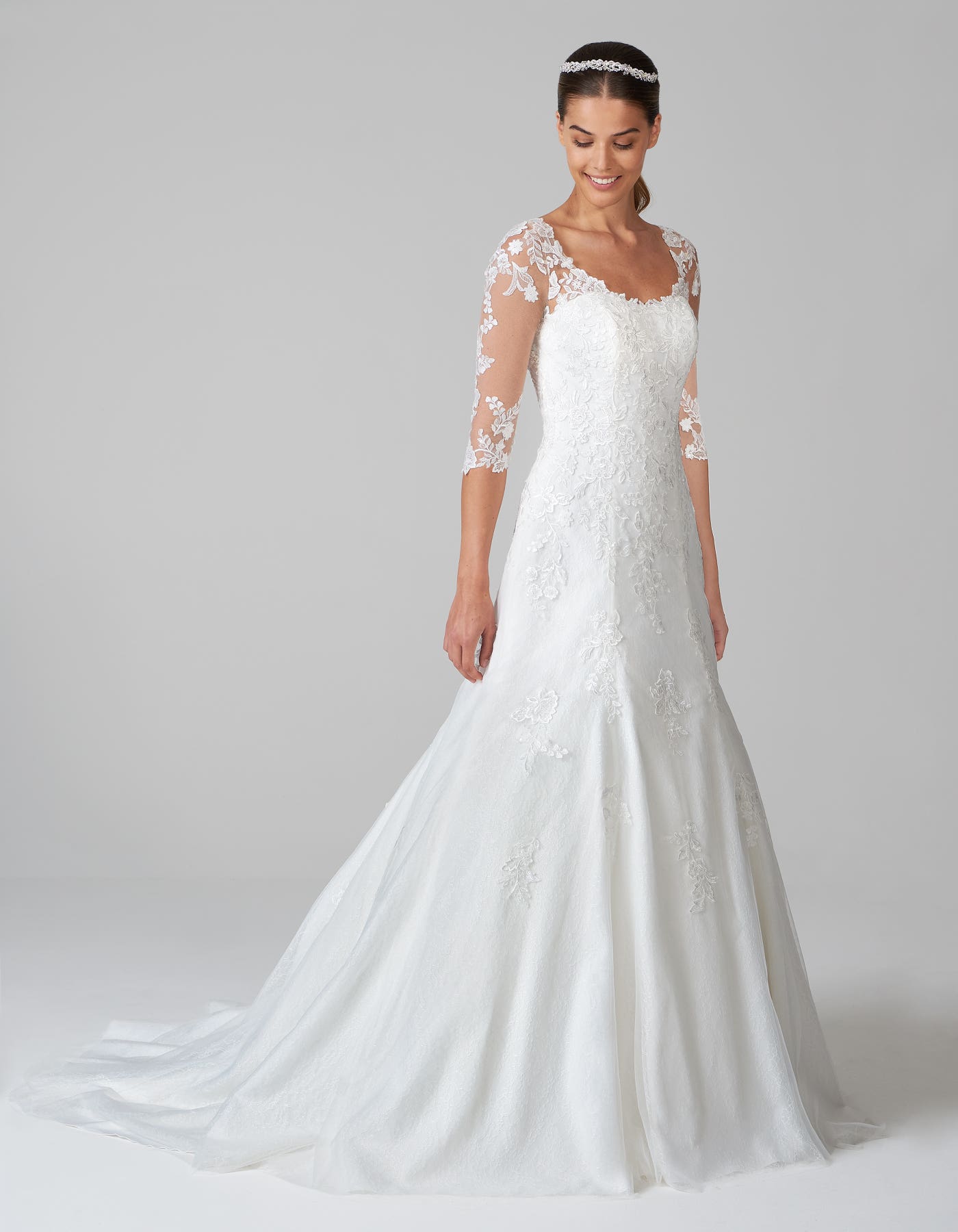 Sarah - a sparkling fit and flare wedding gown | wed2b Sarah - a sparkling fit and flare wedding gown | wed2b