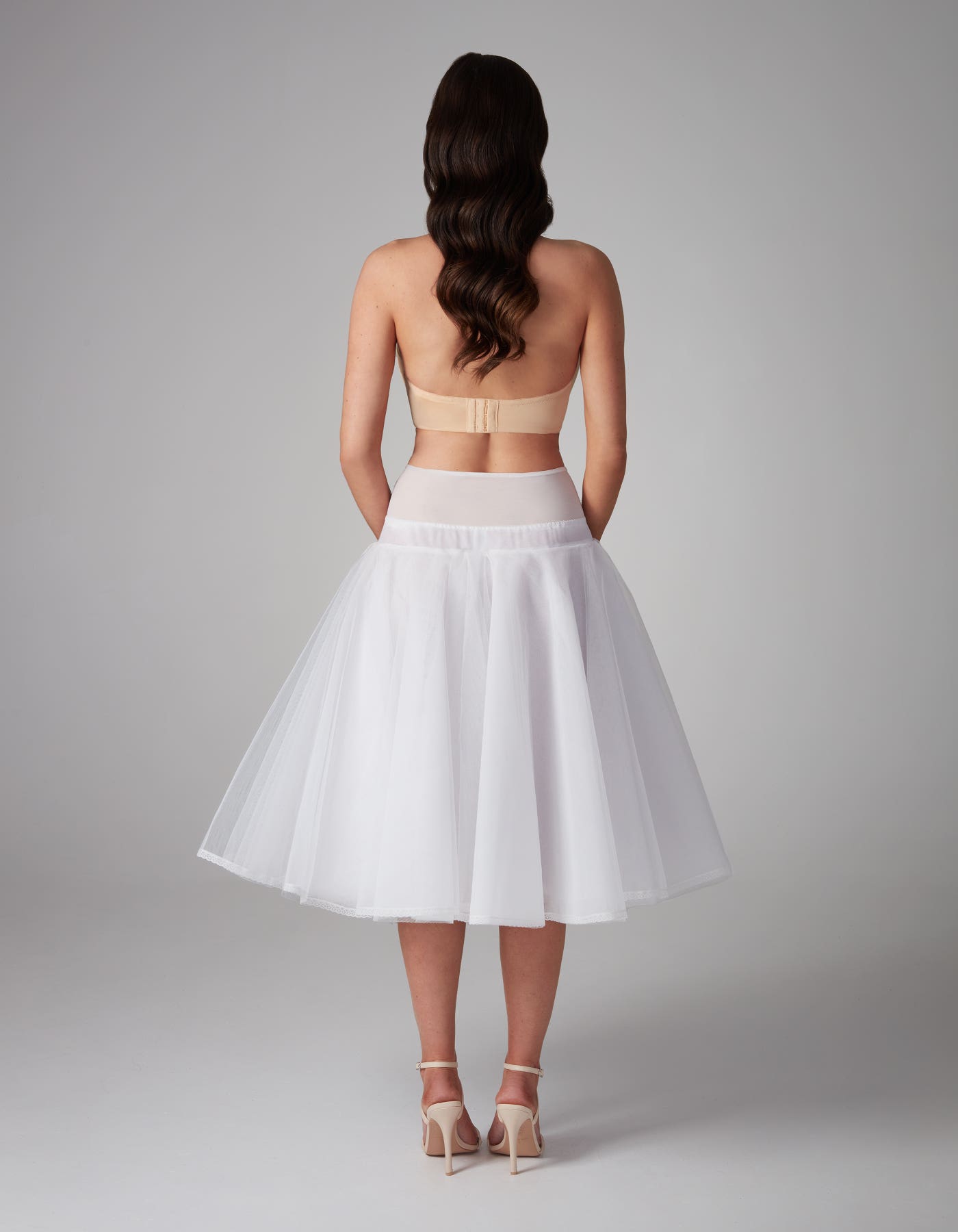 underskirt for short dress Women's White Flare Puffy Tulle Tutu Petticoat Short Underskirt for Dresses Mini Skirt for Adults