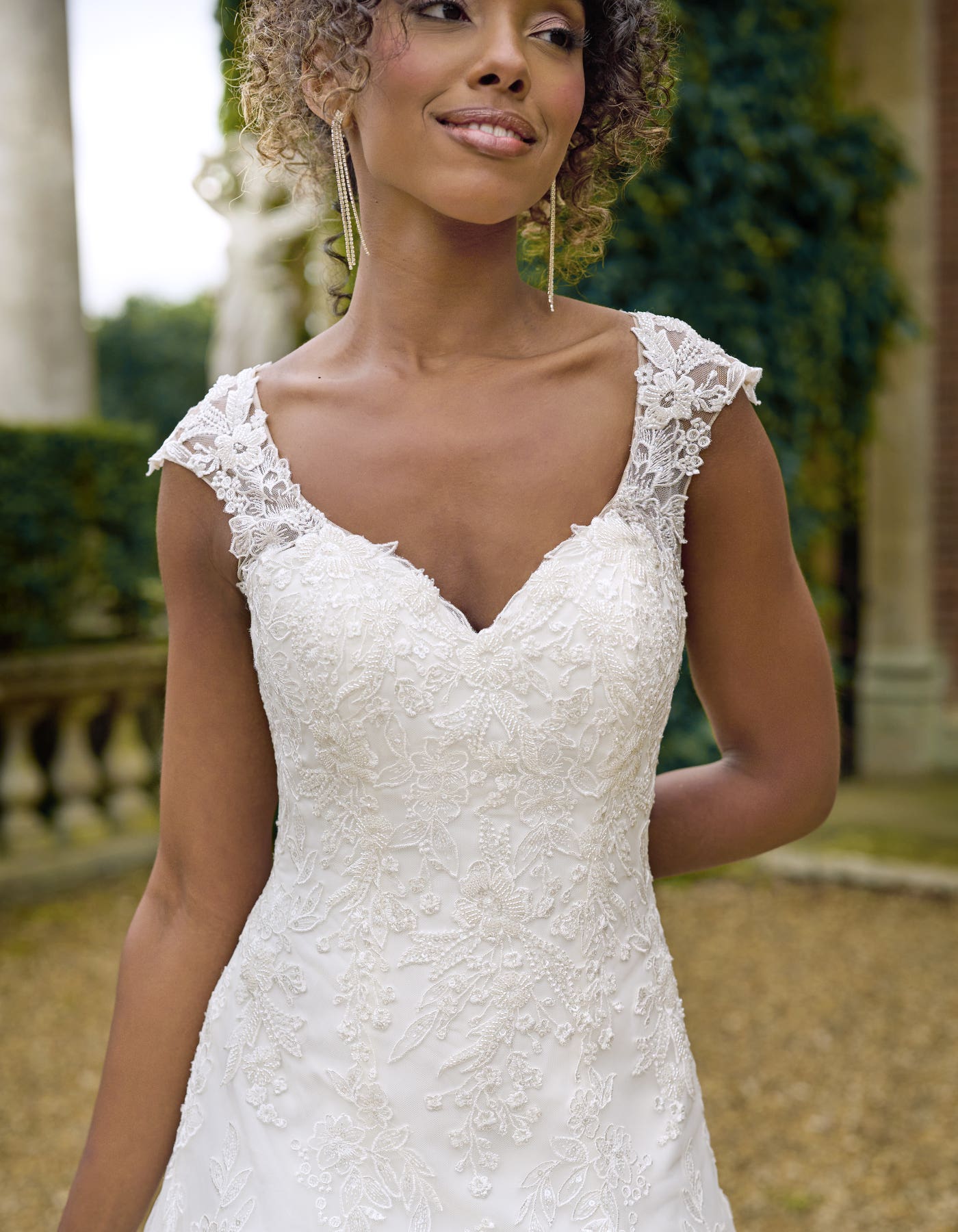 Yessica a beaded floral fit & flare wedding dress | wed2b Yessica a beaded floral fit & flare wedding dress | wed2b