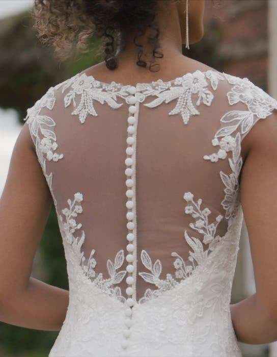 Yessica a beaded floral fit & flare wedding dress | wed2b Yessica a beaded floral fit & flare wedding dress | wed2b