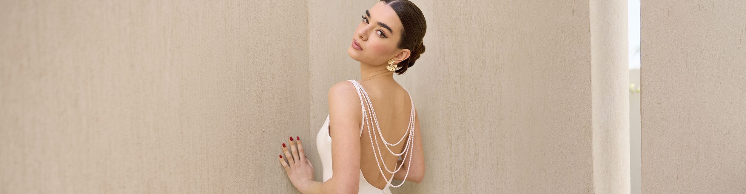 sachin and babi light blue dress 10 Backless Wedding Dresses Sure to Stop the Show