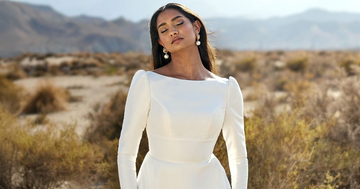 Boat Neck Wedding Dresses | wed2b Boat Neck Wedding Dresses | wed2b
