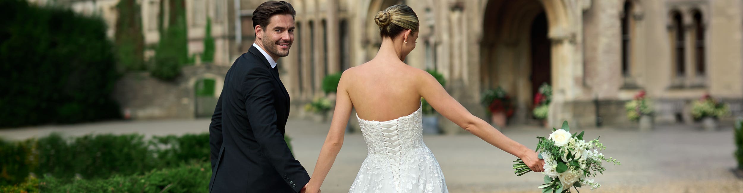 Lace-Up Back Wedding Dresses | wed2b