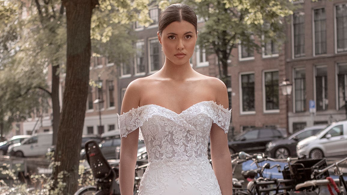 Off the Shoulder Wedding Dresses | wed2b Off the Shoulder Wedding Dresses | wed2b