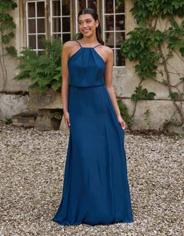 princess polly baby blue dress Dark Navy Bridesmaid Dresses