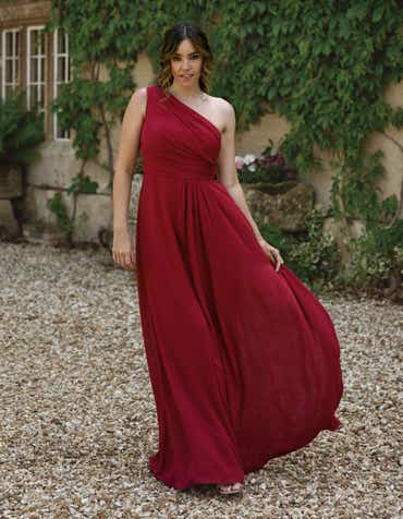 red bridesmaid dresses ireland Halfpenny London Bride // Blanchville Wedding Ireland