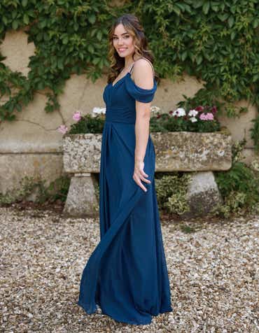 princess polly baby blue dress Navy Blue Bridesmaid Dresses main image 1