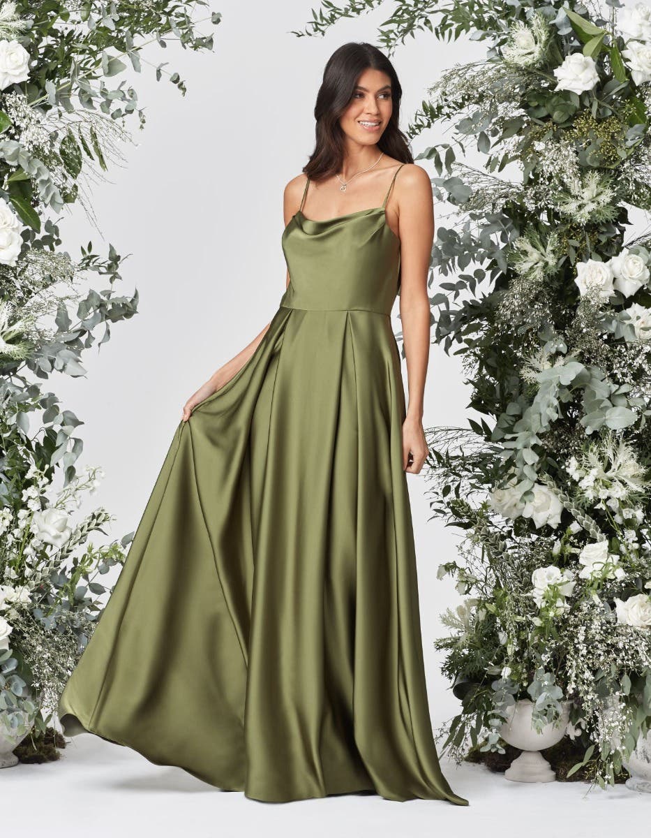 Olive Green Bridesmaid Dresses