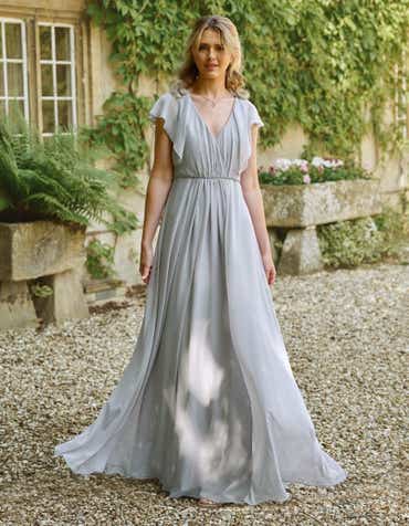 bridesmaid dresses cambridge uk TH&TH Isla Bridesmaid Dress In Terracotta Satin  TH and TH