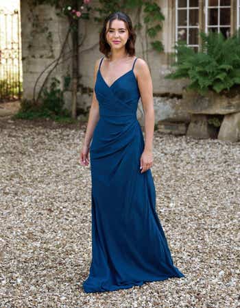 haven bridesmaid dress Haven Pleats Long Formal Party Evening Dress XL / Off White main image 1