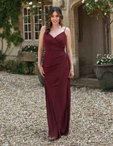 princess polly baby blue dress Burgundy & Dark Red Bridesmaid Dresses main image 1