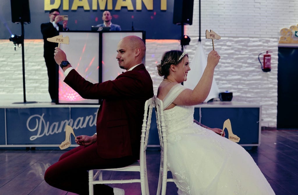 Sophie und Per-Christian an ihrem Tag der kirchlichen Hochzeit