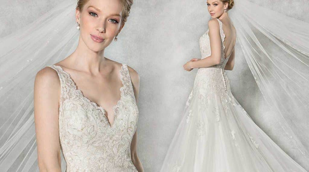 We love... a silver or gold lace dress!