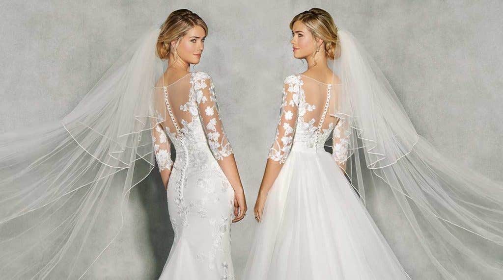 New! A stunning wedding dress with sleeves by Anna Sorrano