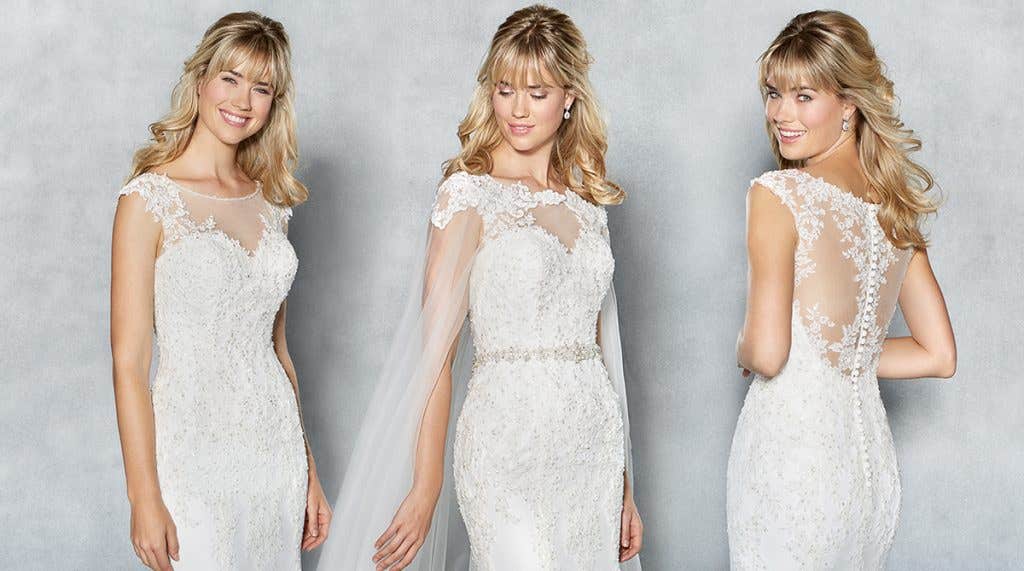 Exclusive first look… at our brand new embroidered wedding dress!