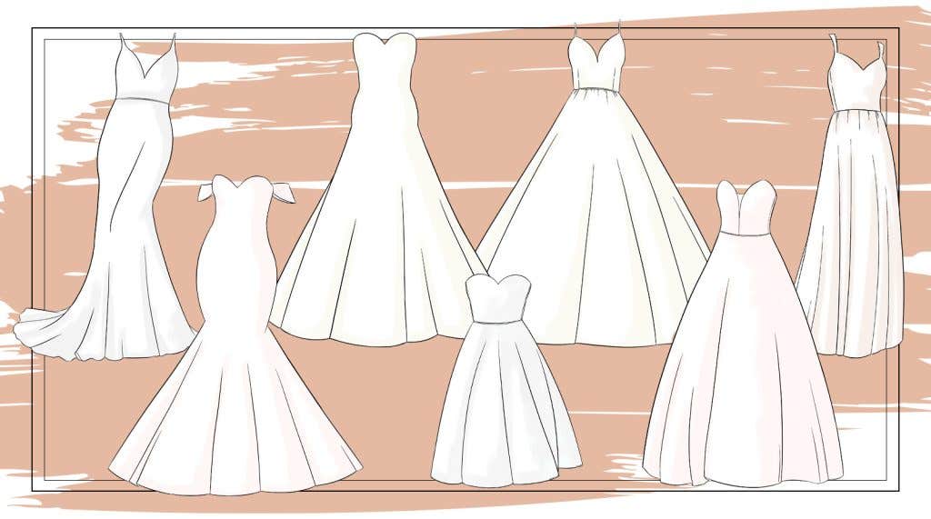 Our essential guide to wedding dress shapes