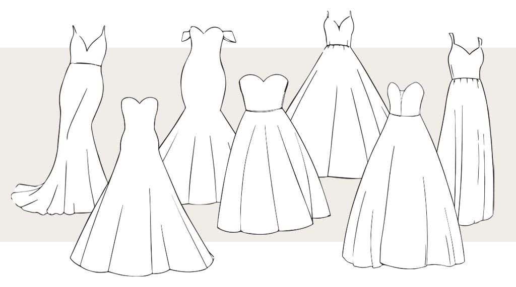 Our essential guide to wedding dress shapes