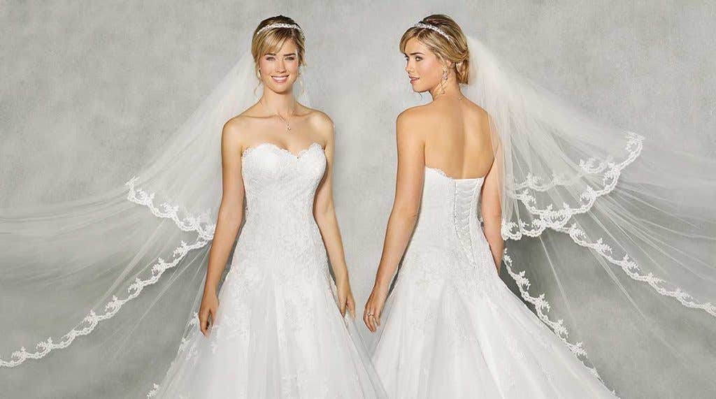We love… long wedding dresses