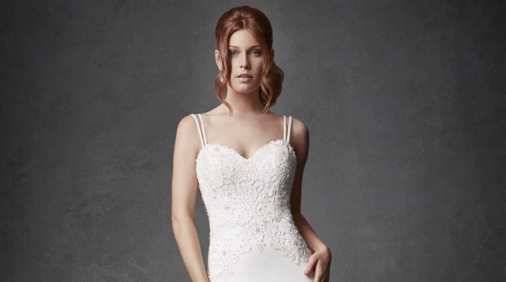 Three of the best… wedding dresses with straps