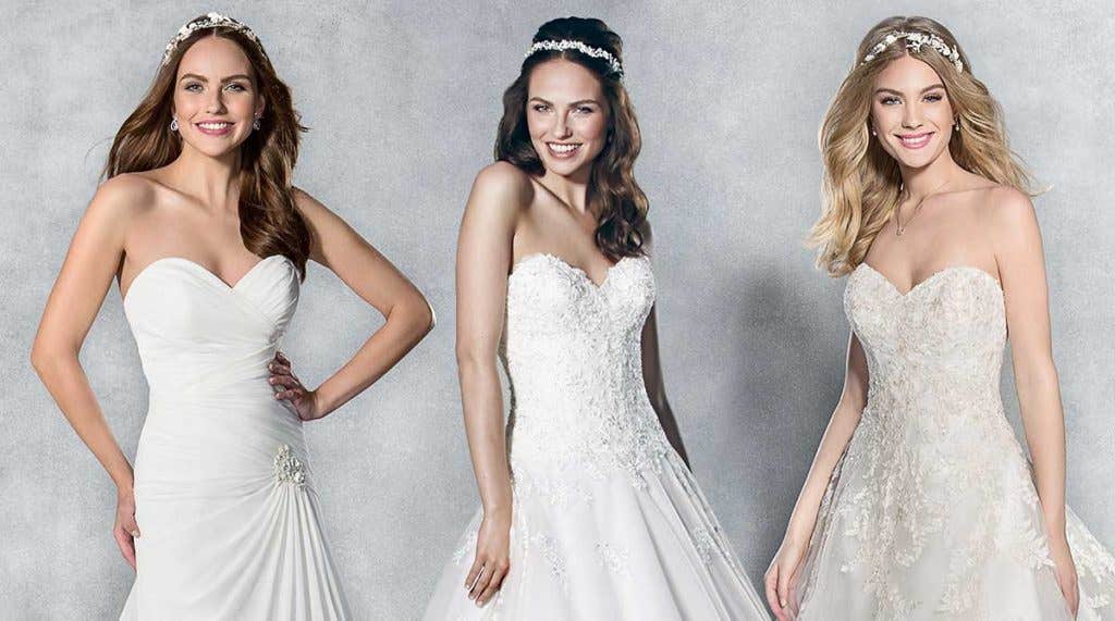 Find the perfect strapless wedding dress with Viva Bride