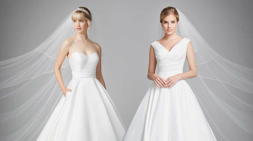 Three glorious new wedding ball gowns...