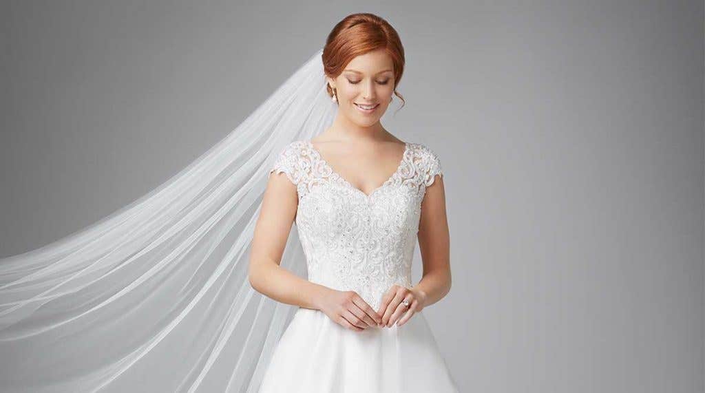 Four stunningly different princess wedding dresses