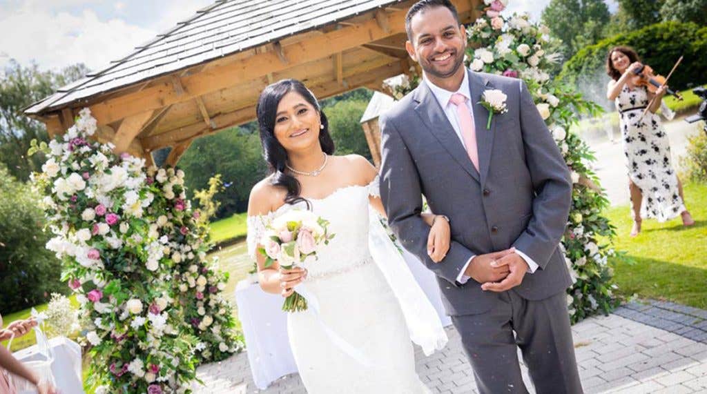 Fenchi and Dharmesh’s intimate wedding