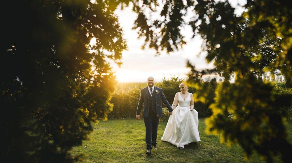 Meg and Alex’s fun manor house wedding