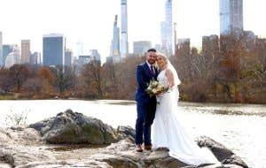 Hannah en Lee's intieme bruiloft in New York