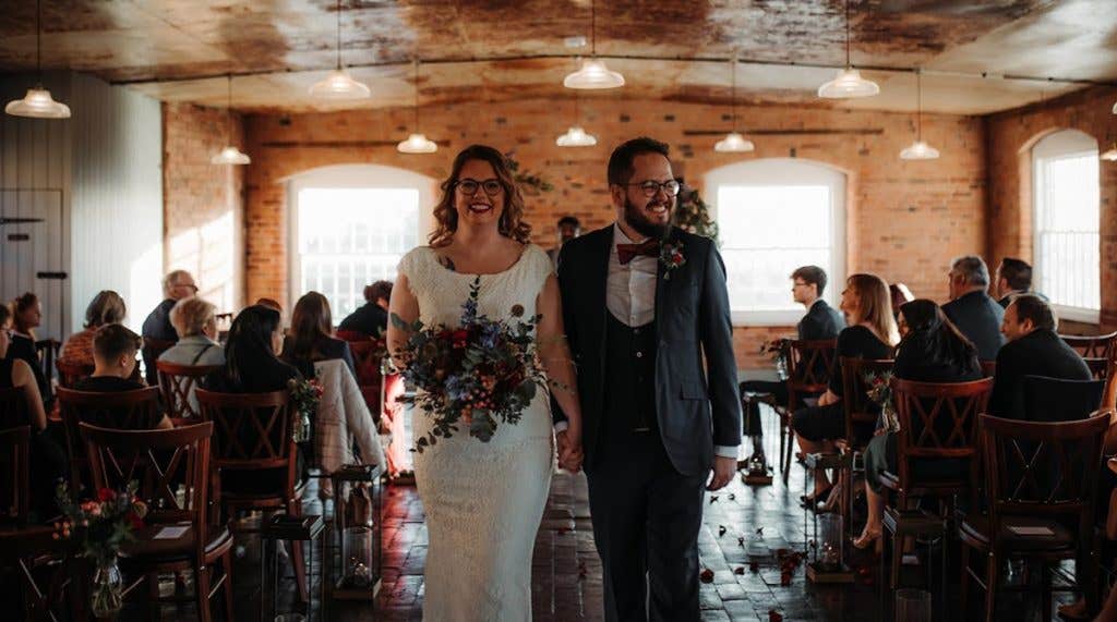 De chique winterbruiloft van Rachel en Peter