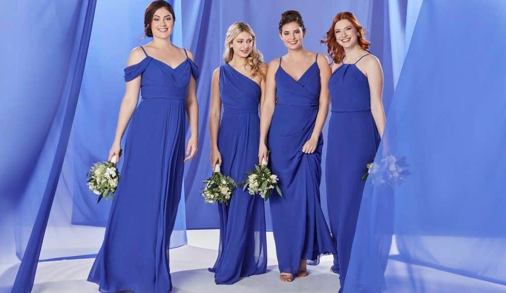 The Edit: Blue Bridesmaid Dresses