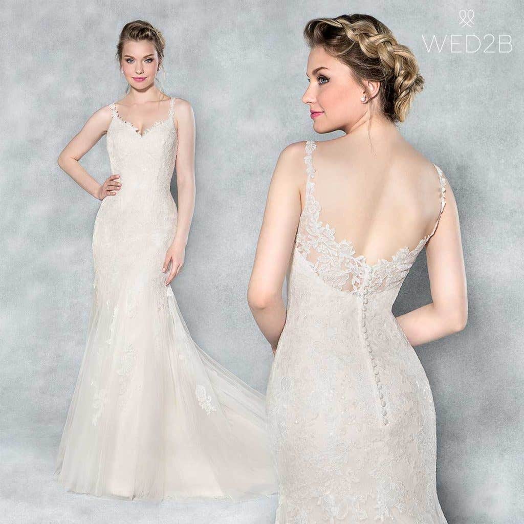 Charlize fishtail wedding dress