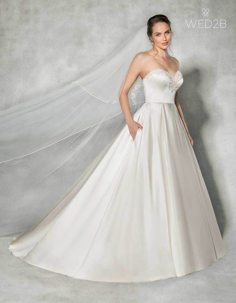 Beckett Front- a wedding dress with pockets