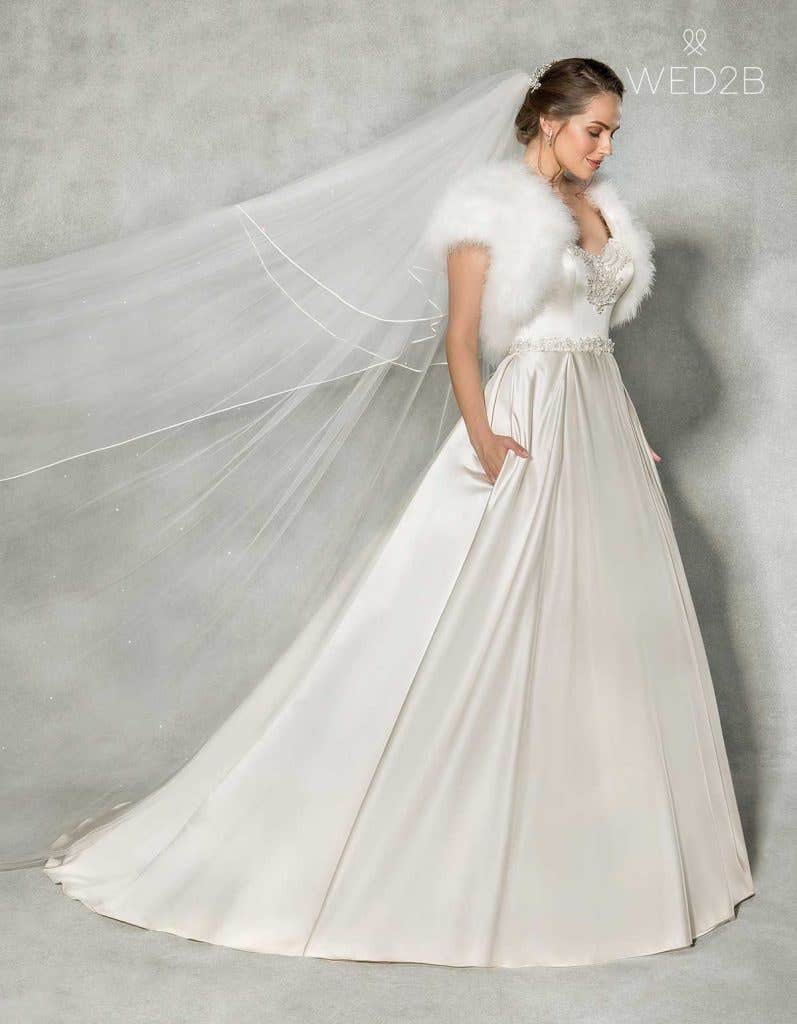 Beckett with Celine Jacket - a wedding dress with pockets