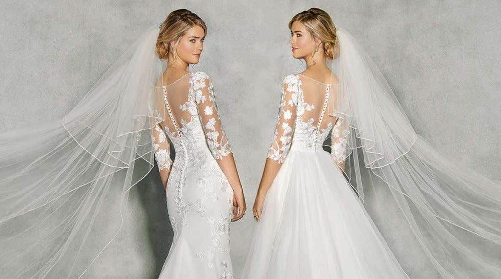 New! A stunning wedding dress with sleeves by Anna Sorrano