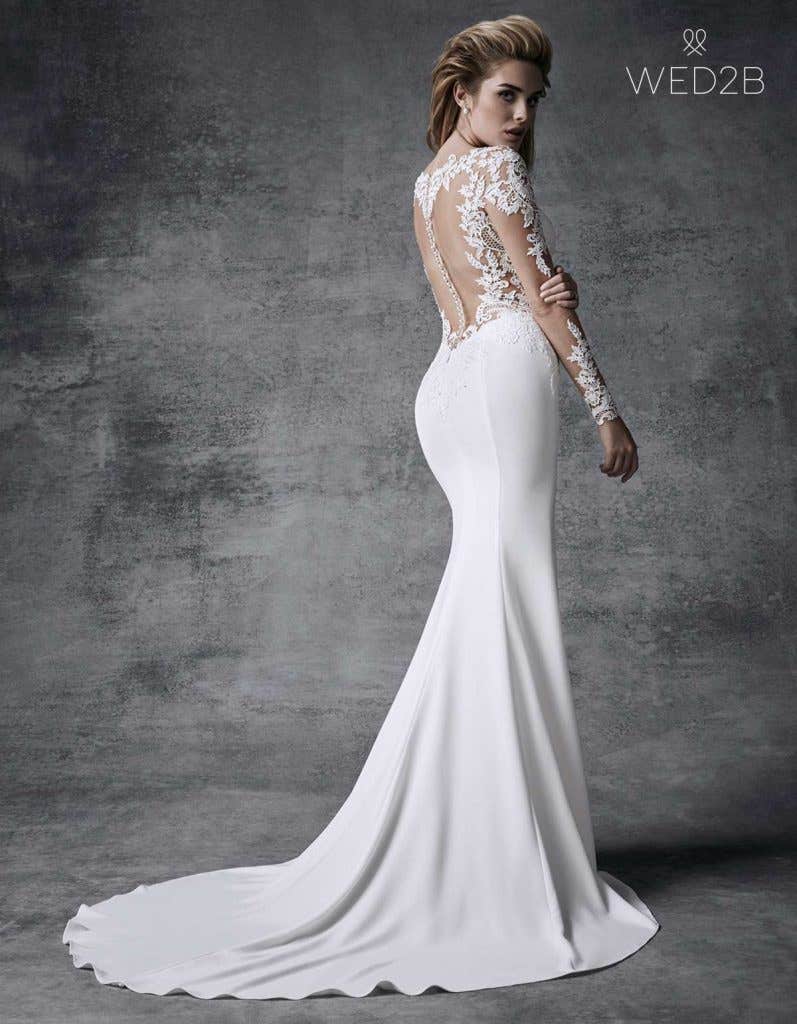 Illusion Back Wedding Dress