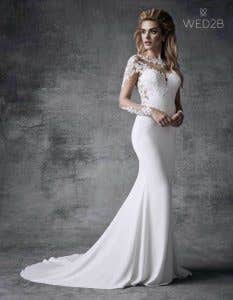 Gorgeous illusion neckline wedding dresses
