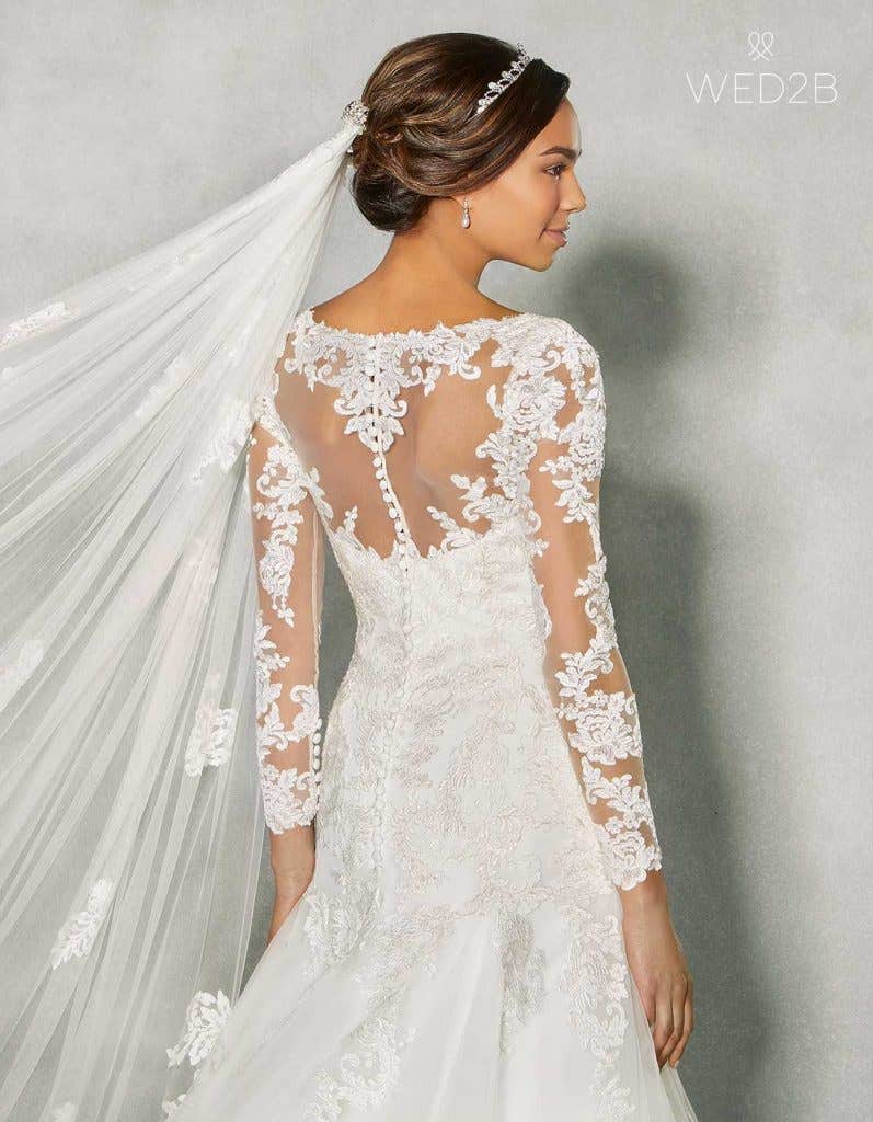 Button Back Wedding Dress