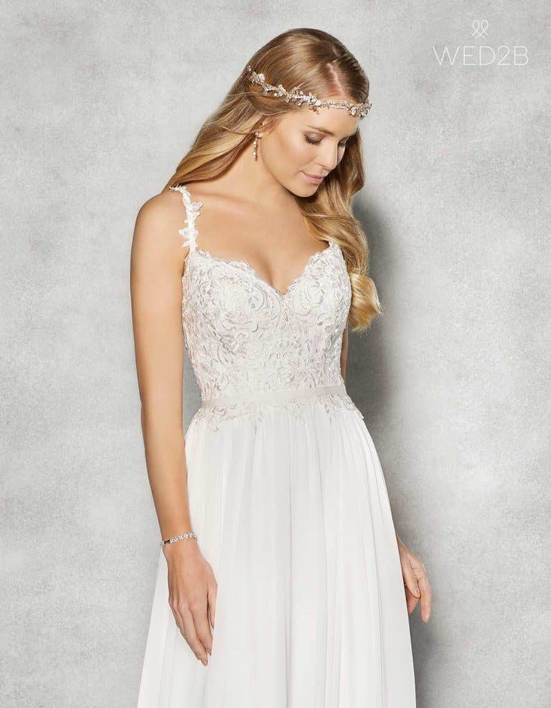 Embellished wedding dresses - Blair front crop